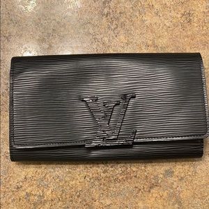 LOUIS VUITTON Epi Louise Wallet Black